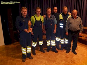 Siegergruppe Kleinfahrzeuge Feuerwehr Pfaeffikon